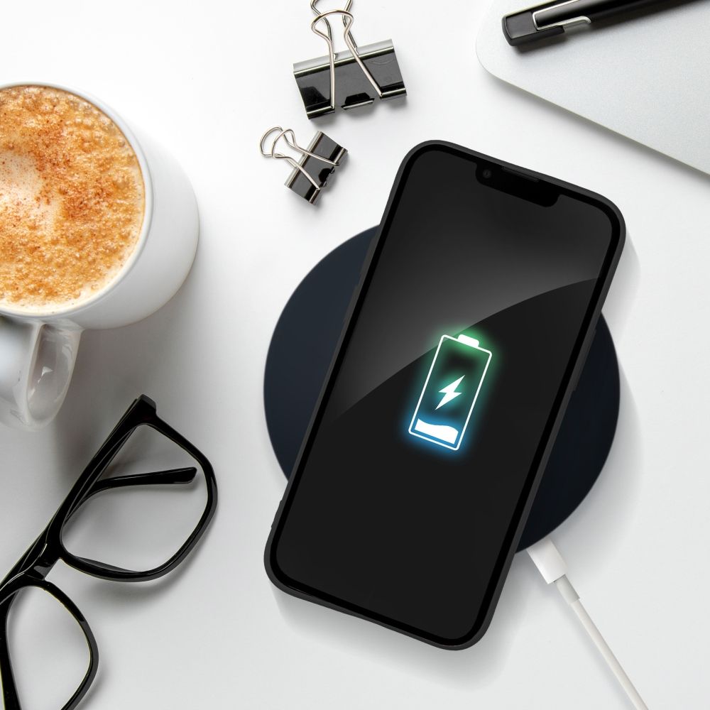 Aizsargvāciņš iPhone 16 – SOFT, melns — attēls 4