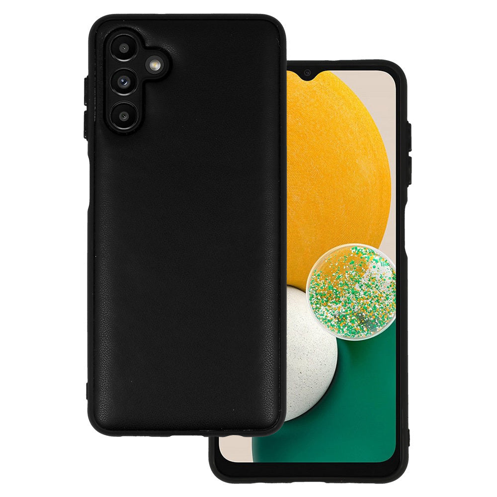 Leather 3D aizsargvāciņš Samsung Galaxy A13 5G / A04s, melns, dizains Nr. 1