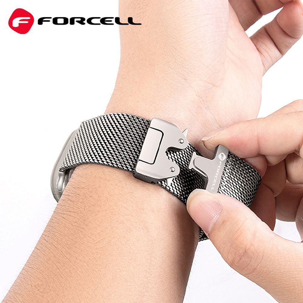 Forcell F-Design FA11 siksniņa Apple Watch 38 / 40 / 41 mm, melna