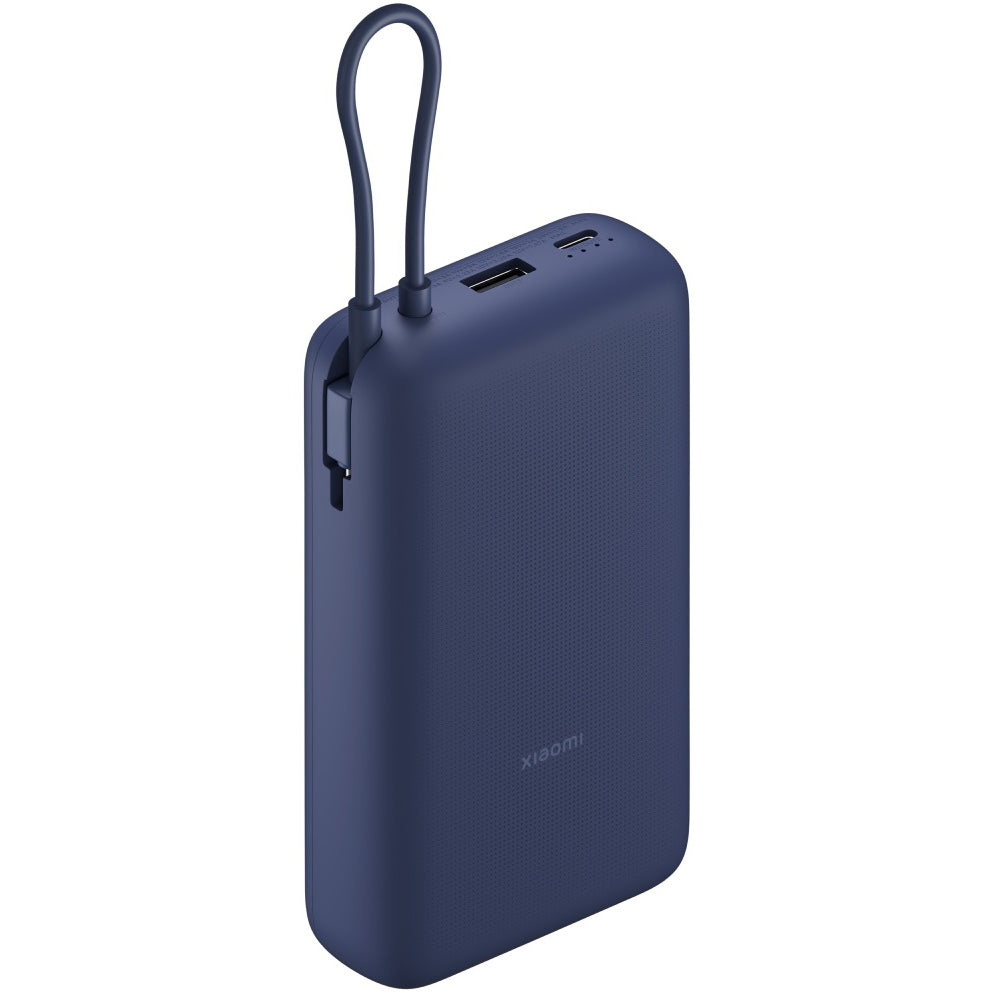 Xiaomi 33W Power Bank 20000 mAh ar integrētu USB-C kabeli, zils