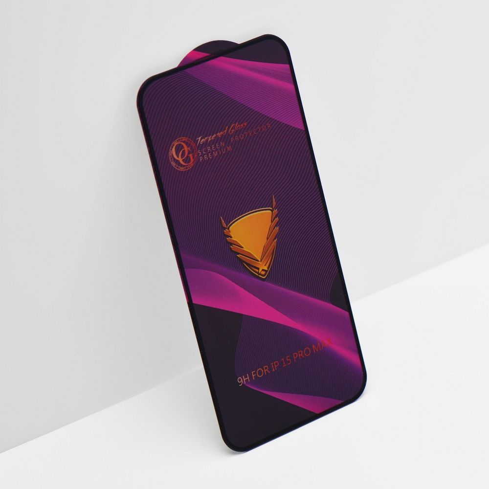 Aizsargstikls Xiaomi Redmi 13C / Poco C65 – OG Premium, melns — attēls 4