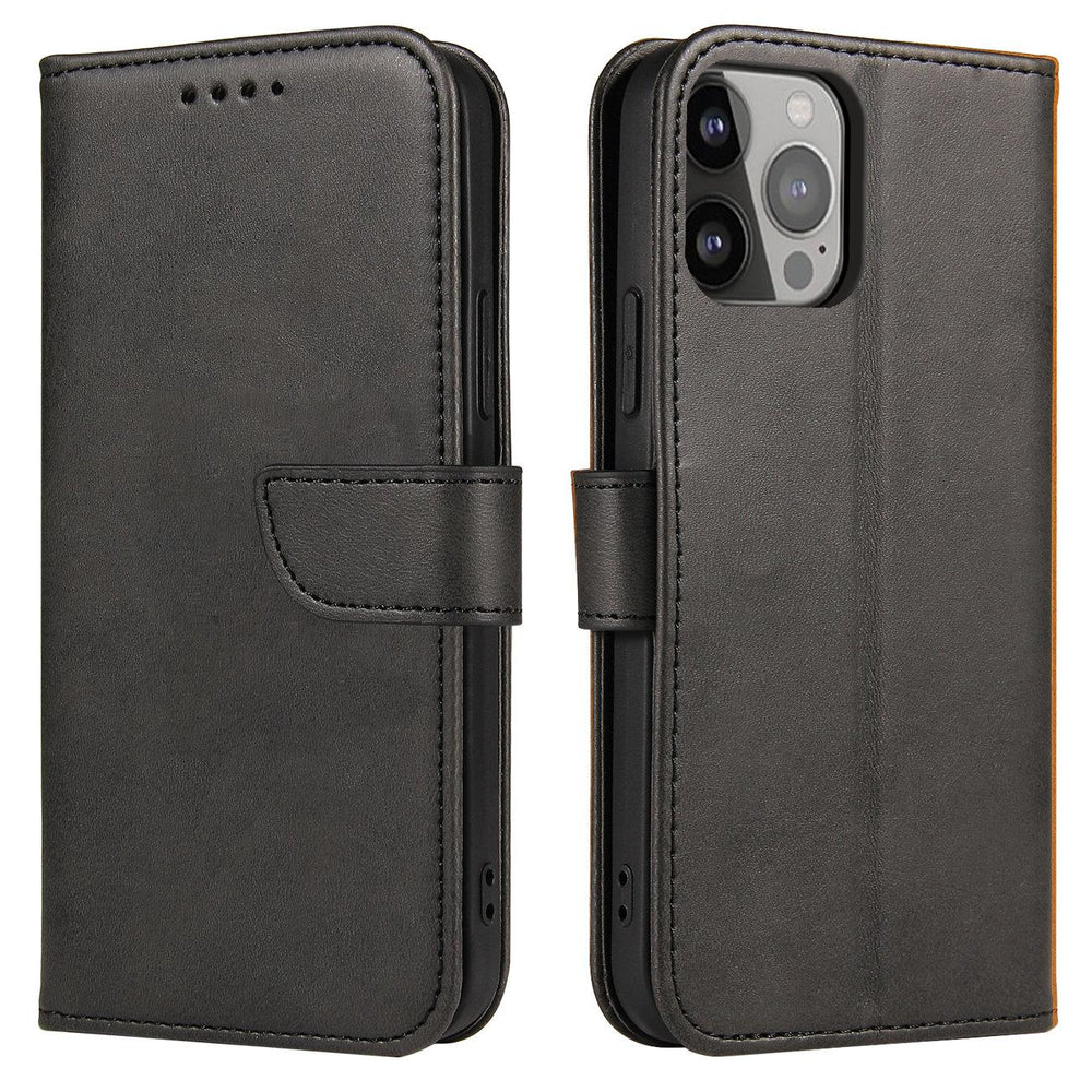 Aizsargvāciņš Nokia X30 flip cover wallet stand – Magnet, melns