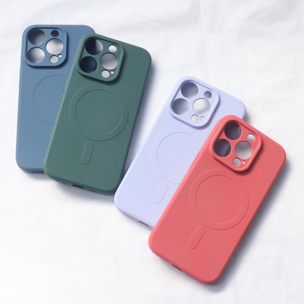 Aizsargvāciņš iPhone 15 Pro – MagSafe Compatible Silicone Silicone Case, violets — attēls 2