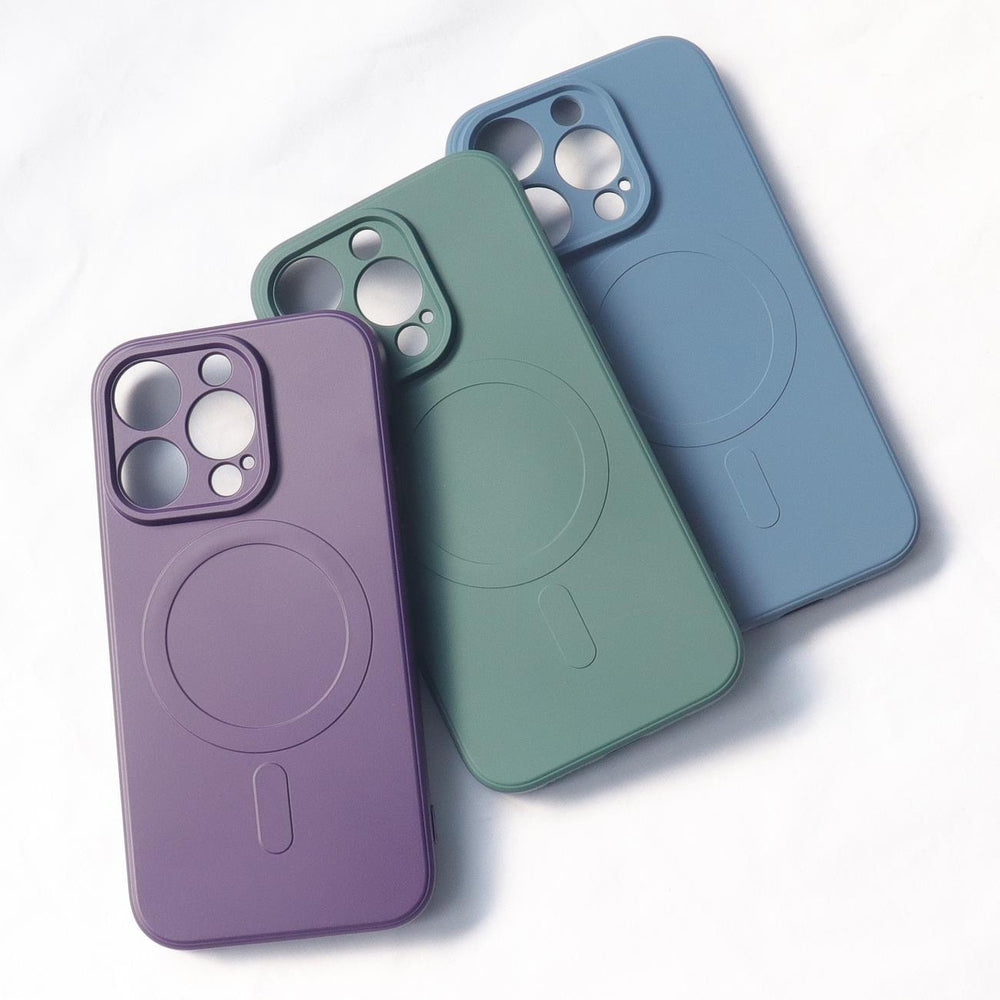 Aizsargvāciņš iPhone 15 Pro – MagSafe Compatible Silicone Silicone Case, zils — attēls 3