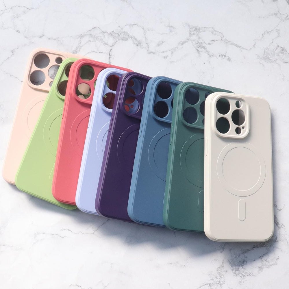 Aizsargvāciņš iPhone 15 Pro – MagSafe Compatible Silicone Silicone Case, zils — attēls 4