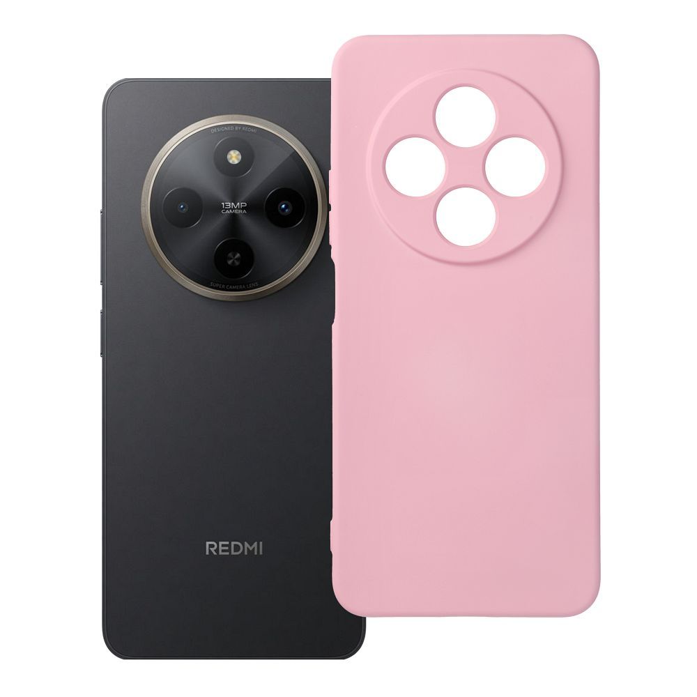 Silicone aizsargvāciņš Xiaomi Redmi 17C 4G, pūderrozā