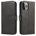 Aizsargvāciņš Samsung M34 – Magnet with flap and wallet, melns