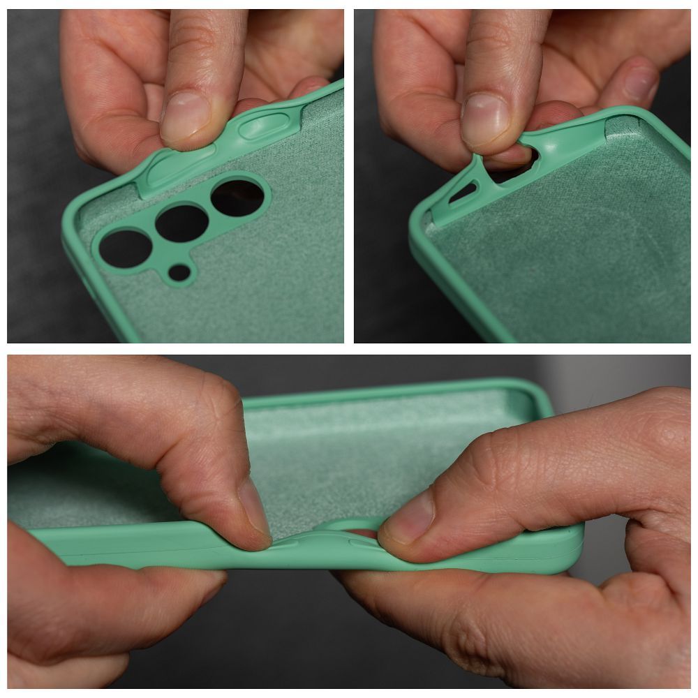 Aizsargvāciņš Xiaomi REDMI NOTE 13 5G mint – SILICONE 2mm — attēls 4