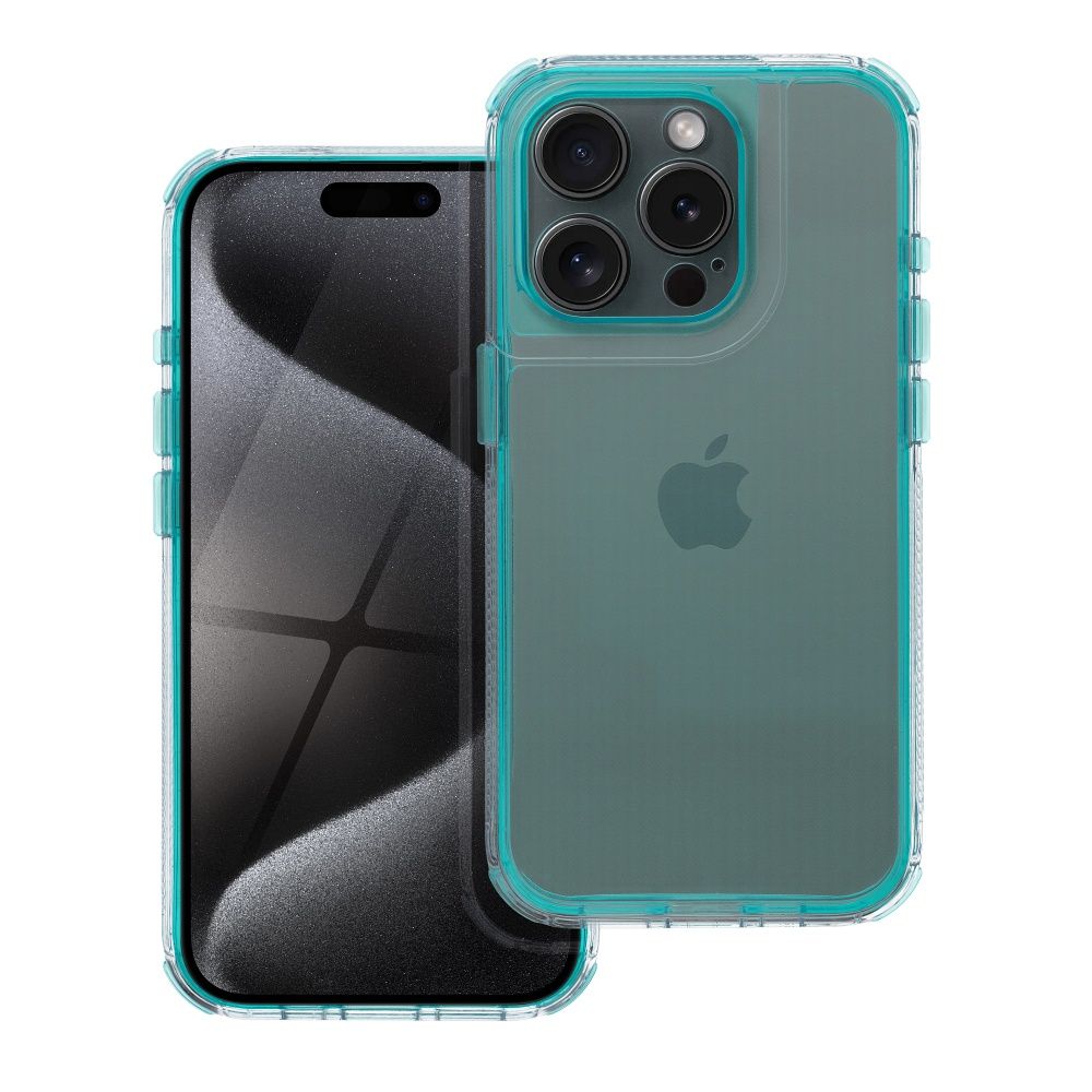 Aizsargvāciņš iPhone 16 Pro mint – MATRIX CLEAR