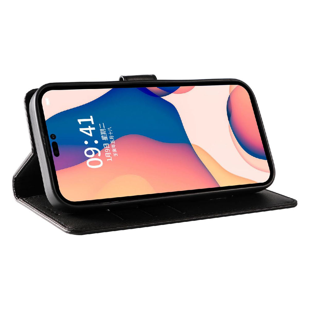 Aizsargvāciņš iPhone 16 Pro – Leather, melns — attēls 4