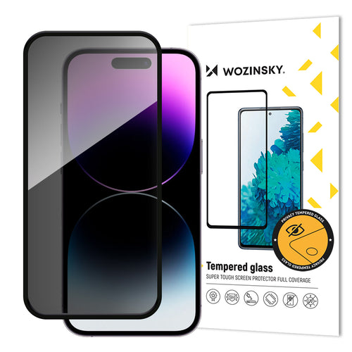 Aizsargstikls iPhone 16 Pro Max – Wozinsky Privacy with anti-spy filter