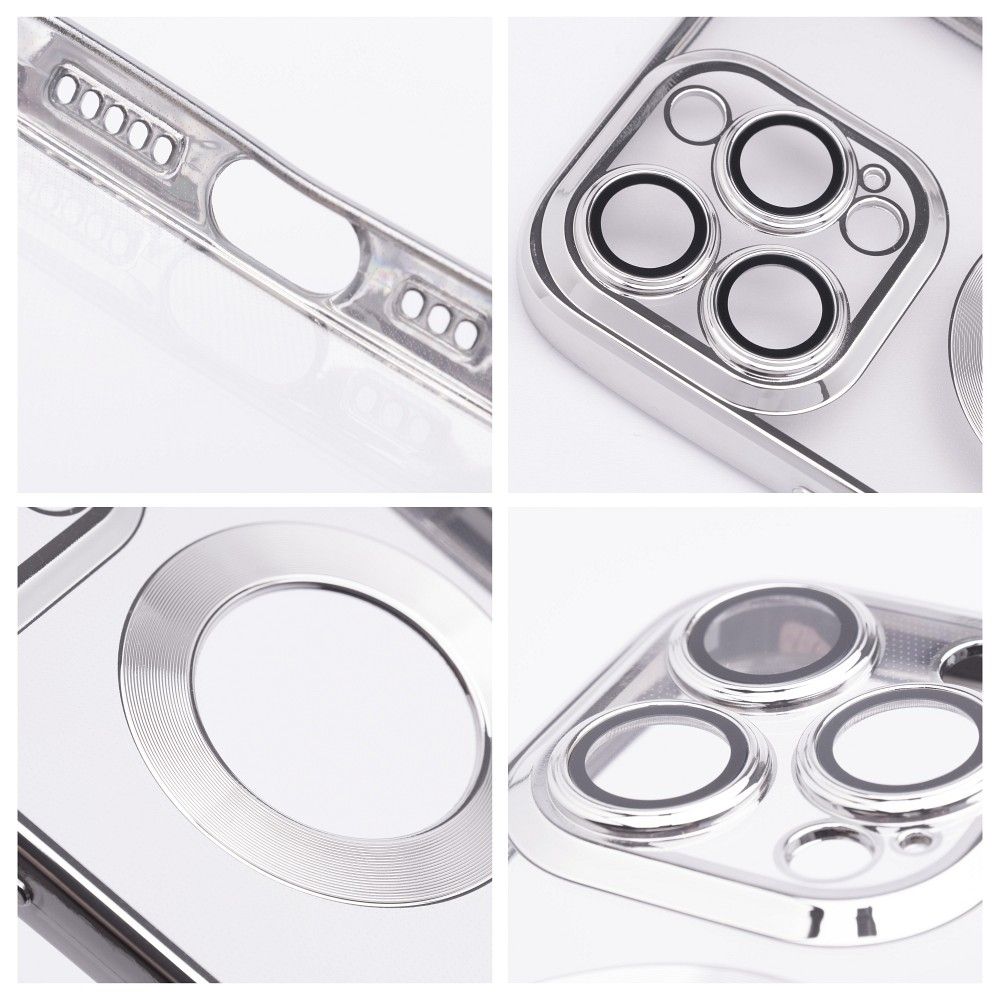 Aizsargvāciņš iPhone 16 – GLAM, sudraba — attēls 4