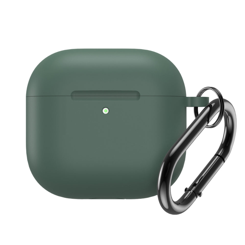 Silikona futrālis ar karabīni AirPods 4, zaļš — 1