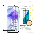 Aizsargstikls Samsung Galaxy A26 – Wozinsky Super Durable Full Glue Full Coverage with Frame Friendly, melns