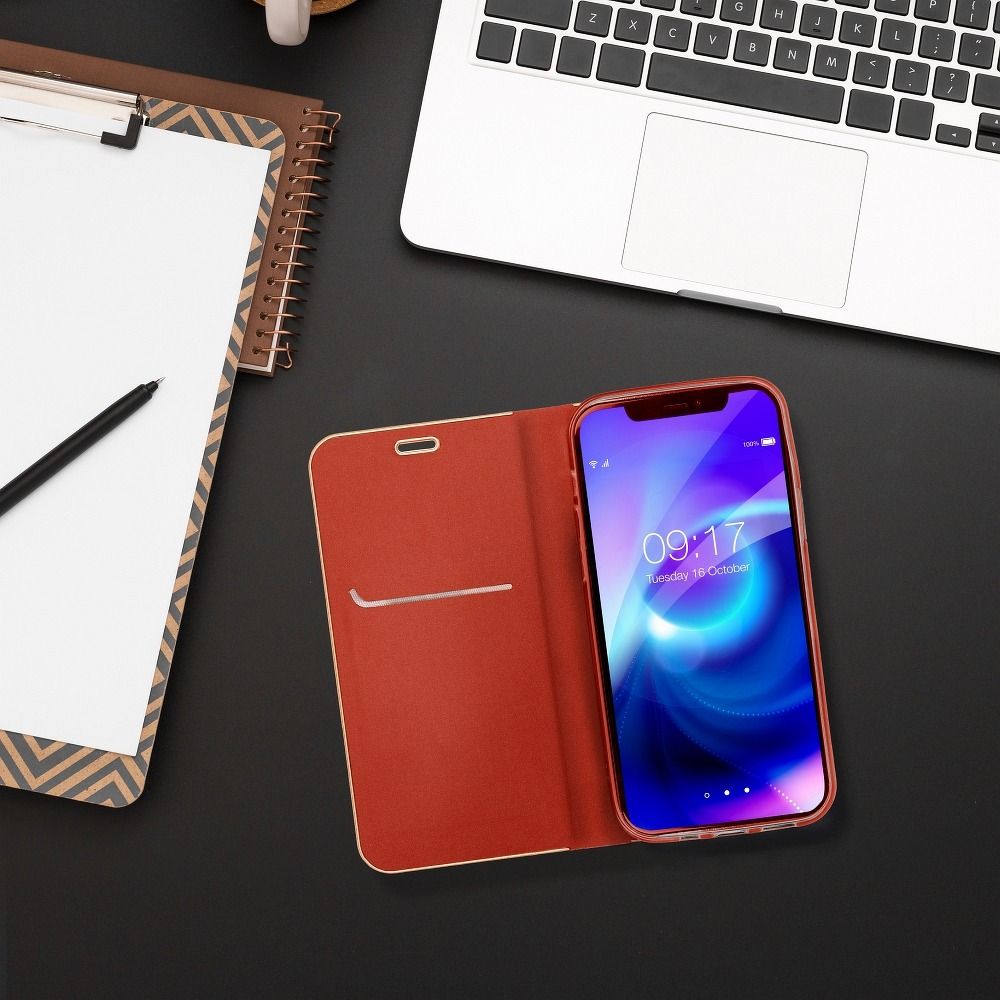 Aizsargvāciņš Xiaomi Redmi NOTE 10 Pro – LUNA Gold, sarkans — attēls 3
