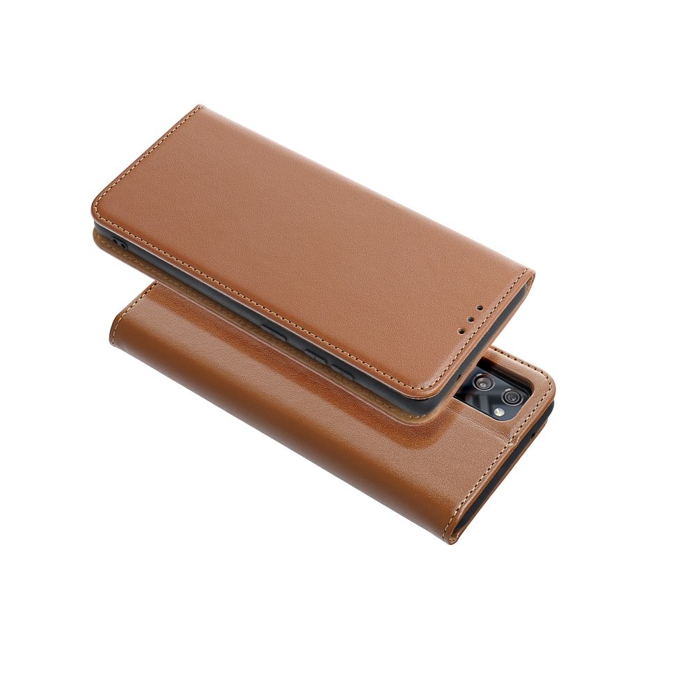 Aizsargvāciņš Xiaomi Redmi 10C – Leather SMART PRO, brūns — attēls 4