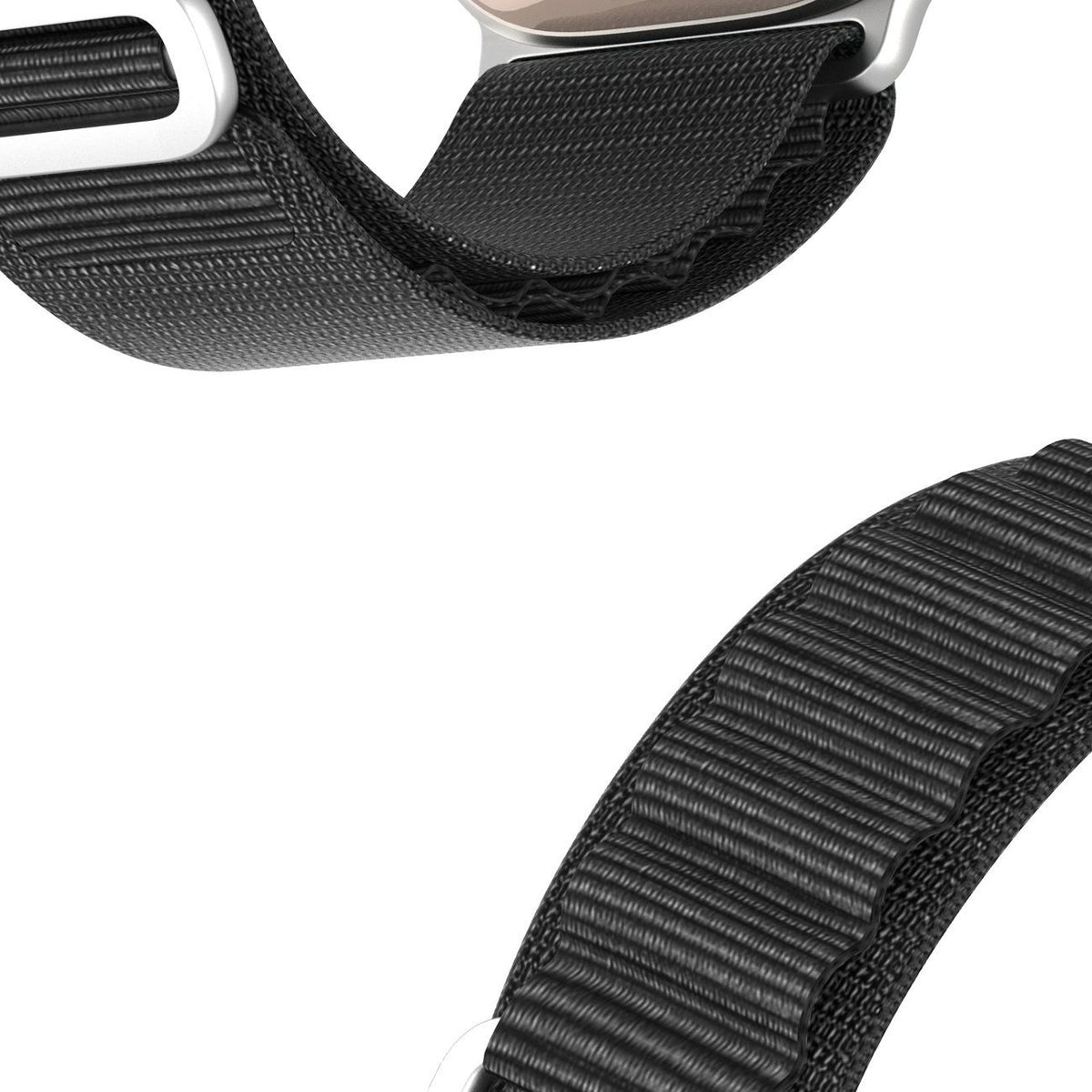 Dux Ducis GS neilona siksniņa Apple Watch 42/44/45/49 mm, melna