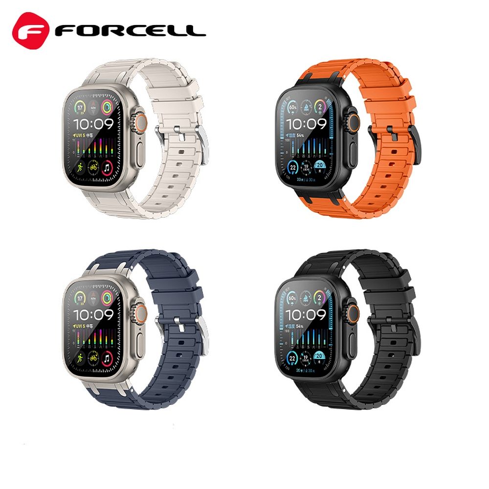 Forcell F-Design FA06 siksniņa Apple Watch 38 / 40 / 41 mm, balta