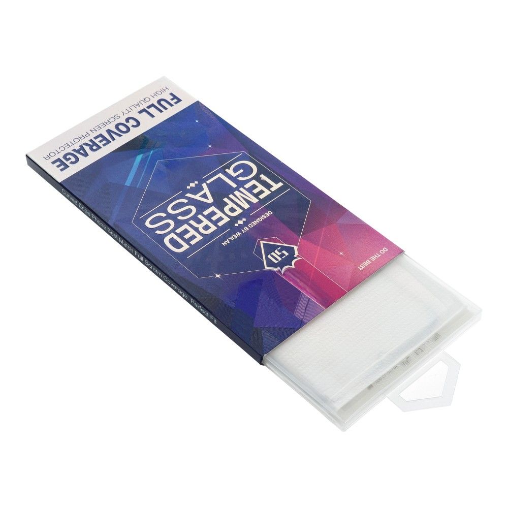 Aizsargstikls Samsung Galaxy S22 Ultra (hole) – 5D Full Glue, melns — attēls 3