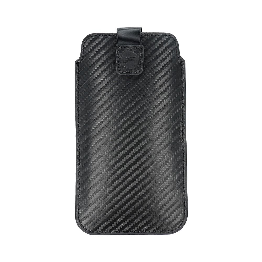 Aizsargvāciņš Samsung A02s / A03s / A05 / A05s / A12 / A15 / A21s / A25 / A32 5G / A42 5G / A72 5G / M12 Xiaomi Redmi 9A / 9AT / 9c / Note 10 PRO / Mi11 OPPO A52 / A72 / A92 REALME 7i VIVO Y52 5G / Y72 5G – POCKET Carbon Universal - Size 17 — attēls 3