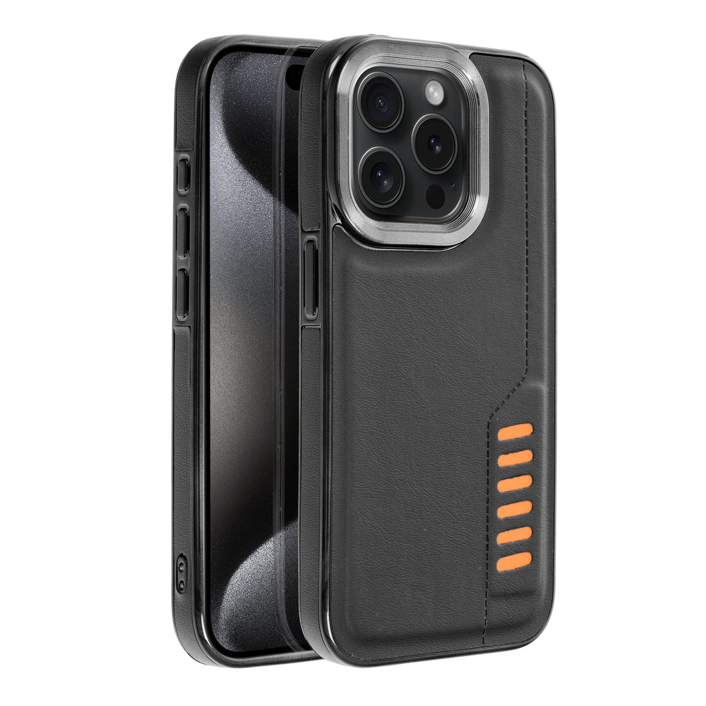 Aizsargvāciņš iPhone 15 Pro Max – MILANO, melns — attēls 2