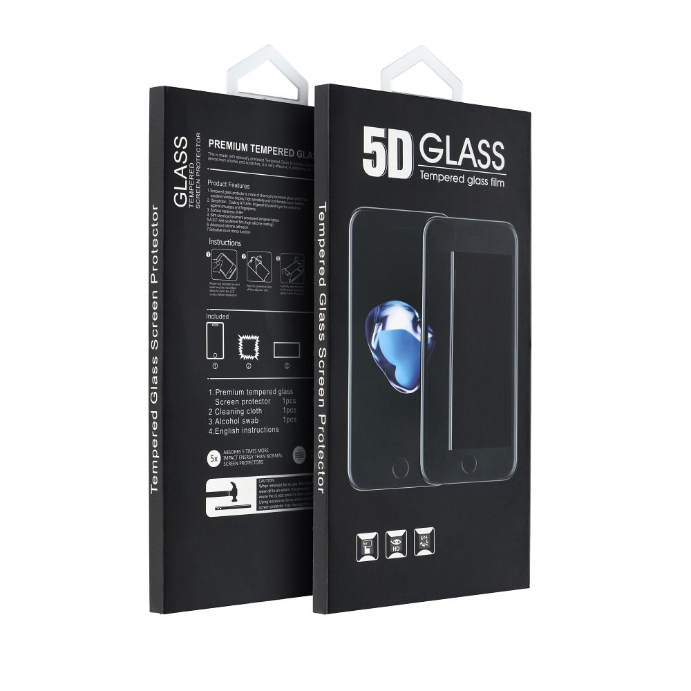 Aizsargstikls iPhone 15 Pro Max – 5D Full Glue, melns