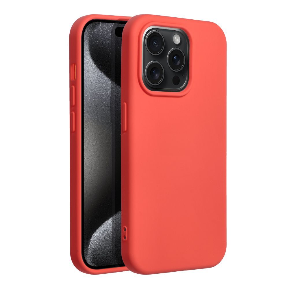 Aizsargvāciņš iPhone 15 Pro peach – SILICONE — attēls 2