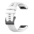 Silikona siksniņa Garmin Fenix 3 / 3HR / 5X / 6X / 6X Pro / 7X / 7X Pro, balta