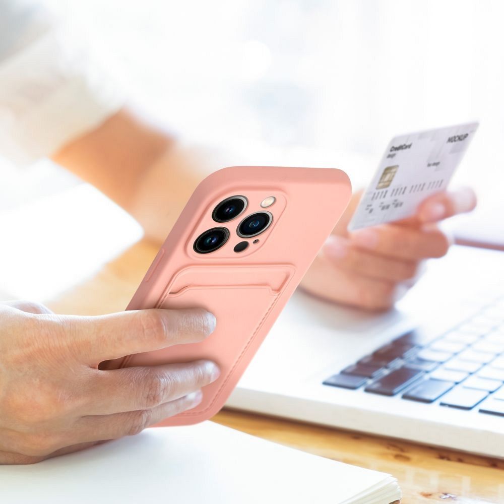 Aizsargvāciņš iPhone 16 Pro – CARD, rozā — attēls 4