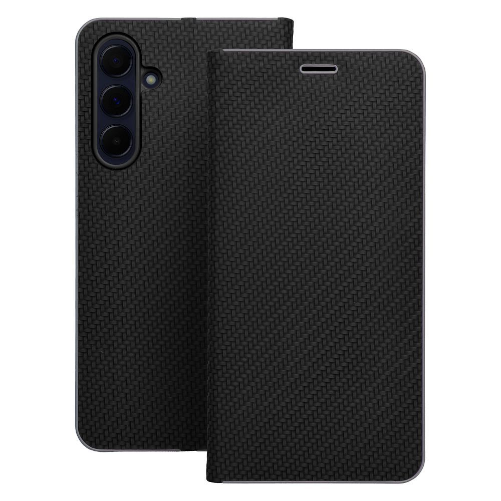 Aizsargvāciņš Samsung A22 5G – LUNA Carbon, melns