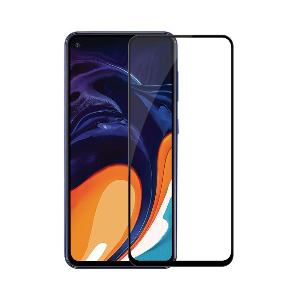 5D Full Glue aizsargstikls Samsung Galaxy A60, melns rāmis