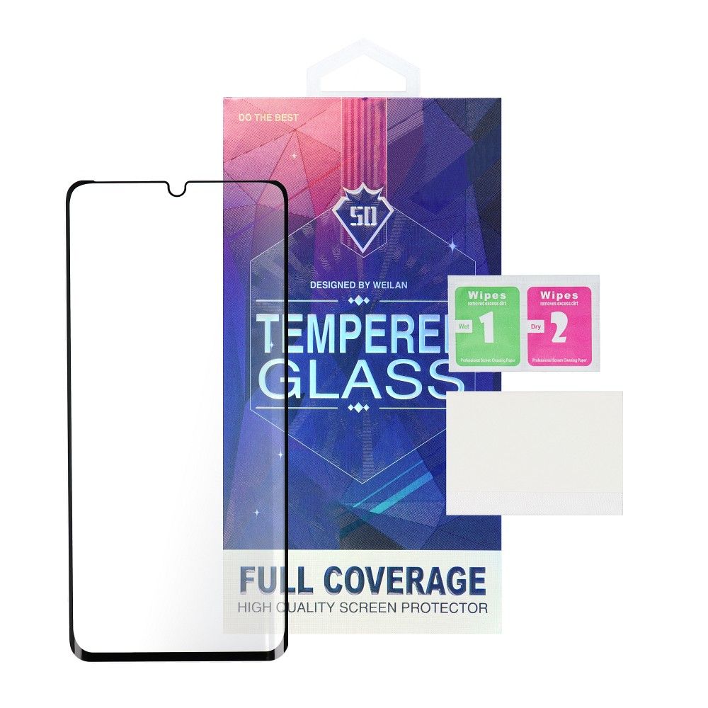 Aizsargstikls Samsung Galaxy S8 Plus (Case Friendly) – 5D Full Glue, melns — attēls 4