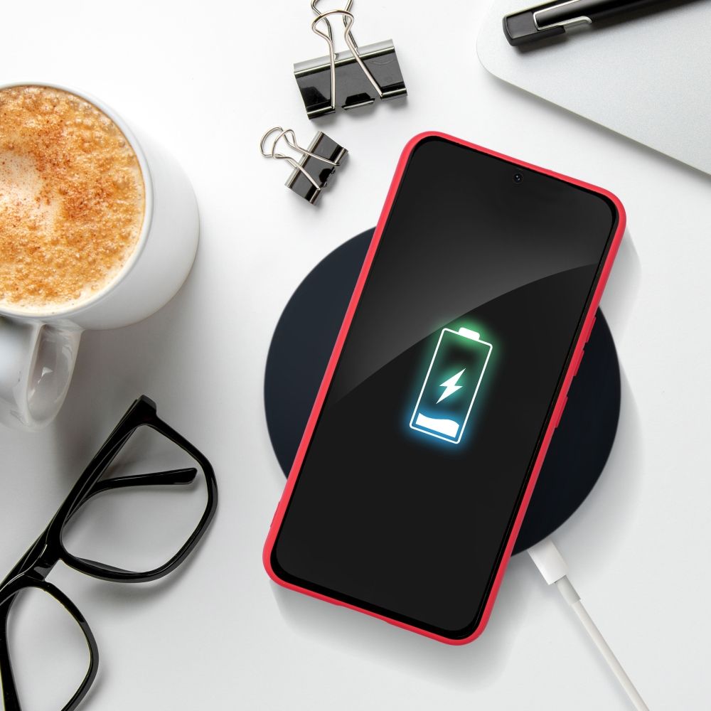 Aizsargvāciņš Samsung A55 5G – SOFT, sarkans — attēls 4