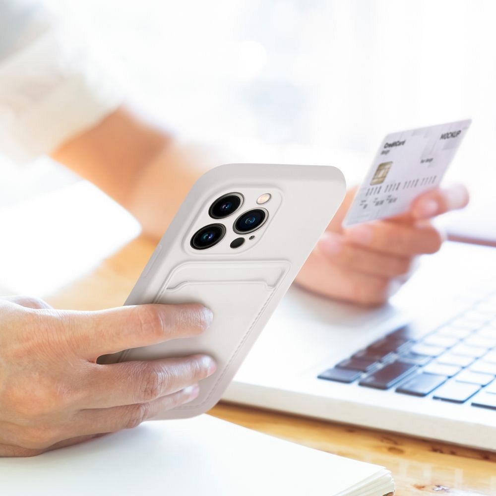 Aizsargvāciņš iPhone 16 Plus – CARD, balts — attēls 2
