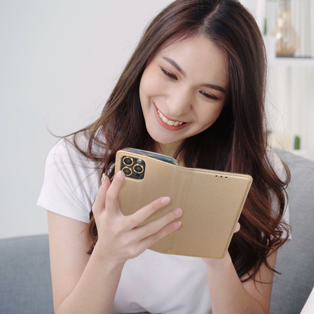 Aizsargvāciņš Xiaomi 14 ULTRA – SMART, zelta — attēls 3