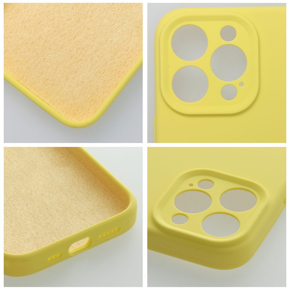 Aizsargvāciņš iPhone 16 Plus lemon – SILICONE 2mm — attēls 3