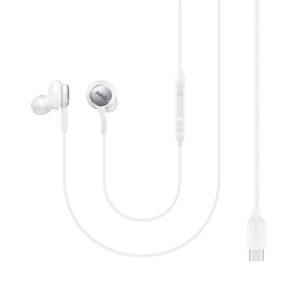 Austiņas Samsung AKG Wired In-Ear Headphones USB-C White (EO-IC100BWEGEU)