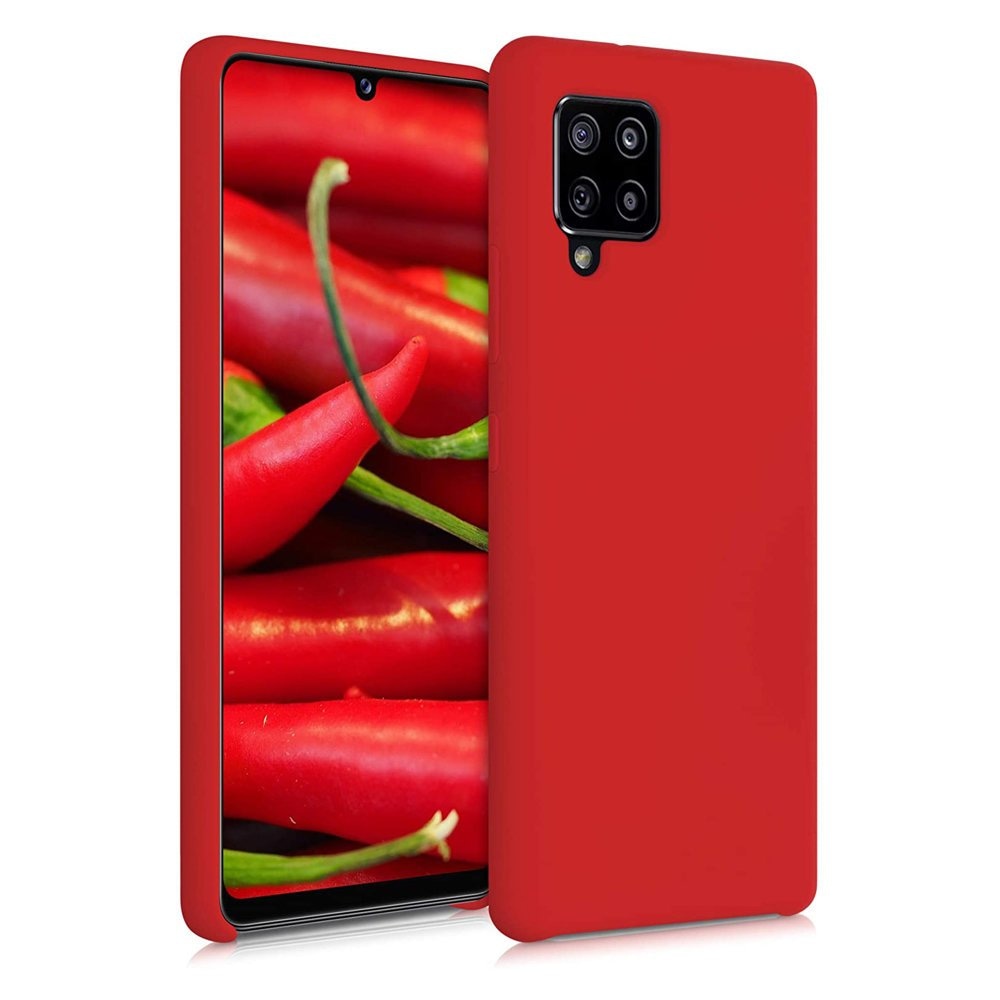Silicone Case silikona vāciņš Samsung Galaxy A42 5G, sarkans