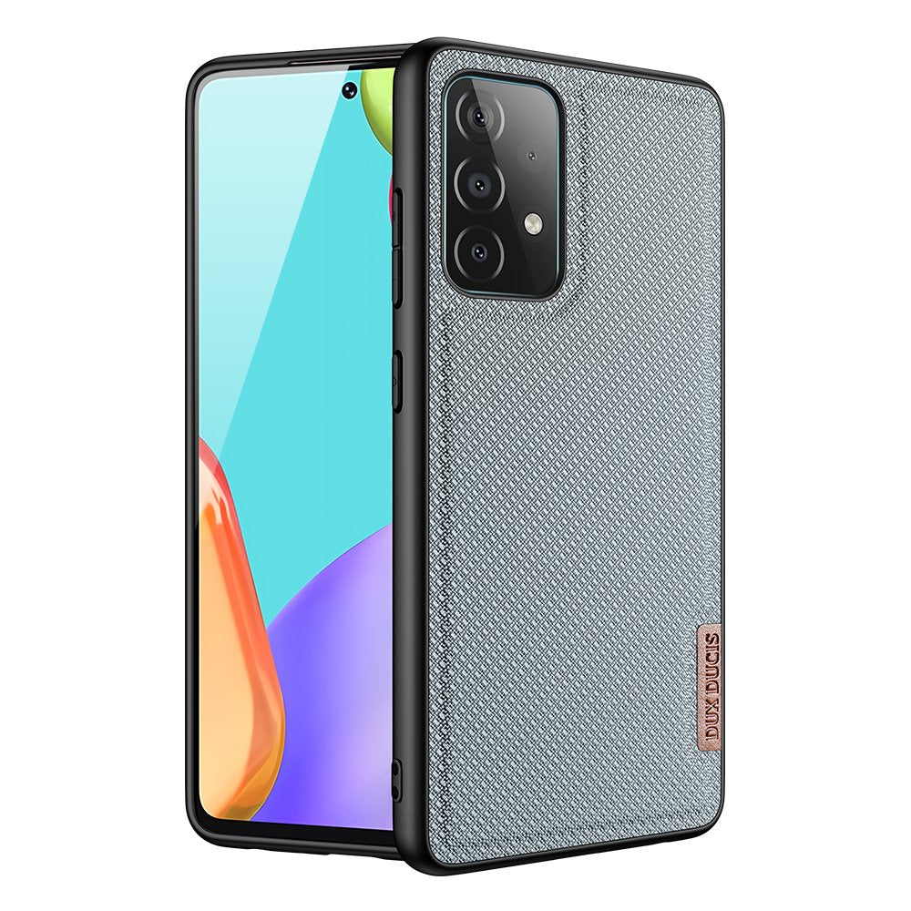 Dux Ducis Fino aizsargvāciņš Samsung Galaxy A72 4G ar neilona apdari, pelēks