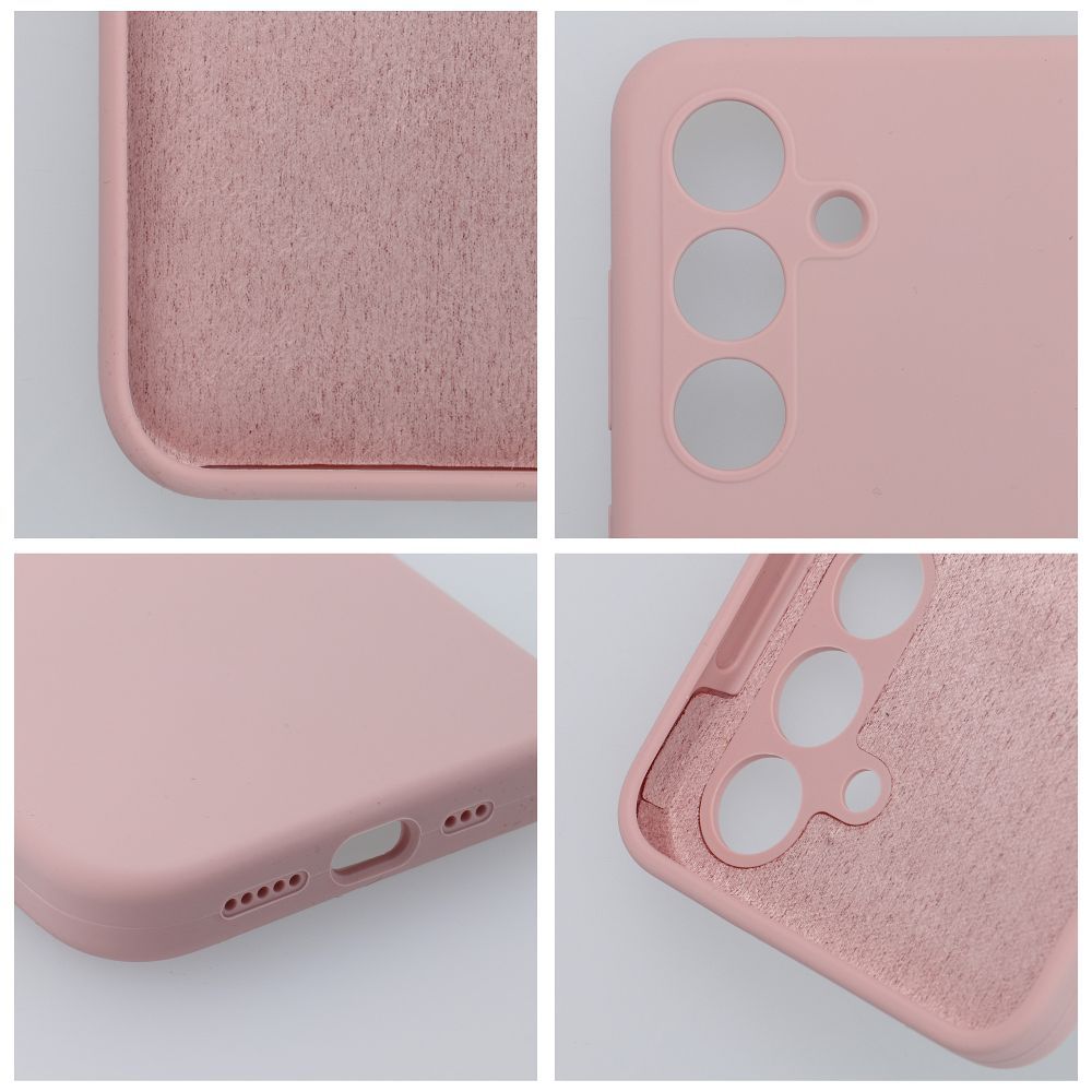 Aizsargvāciņš Xiaomi REDMI NOTE 13 5G sand – SILICONE 2mm, rozā — attēls 3