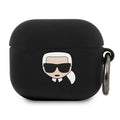 Karl Lagerfeld Silicone Ikonik AirPods 3, melns — 1