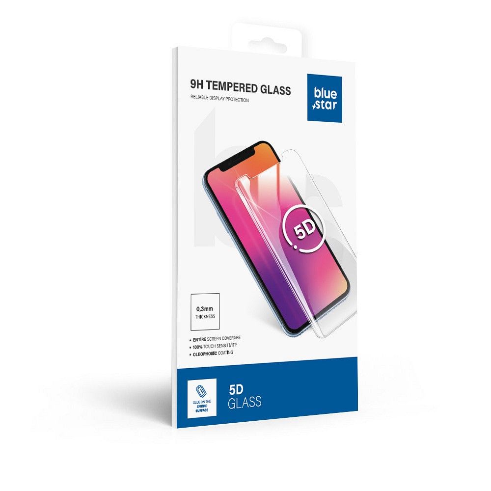 Aizsargstikls Samsung A22 5G – Blue Star Full Face (full glue with frame/small size) - black Tempered Glass Blue Star — attēls 4
