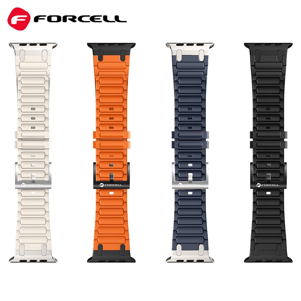 Forcell F-Design FA06 siksniņa Apple Watch 38 / 40 / 41 mm, melna