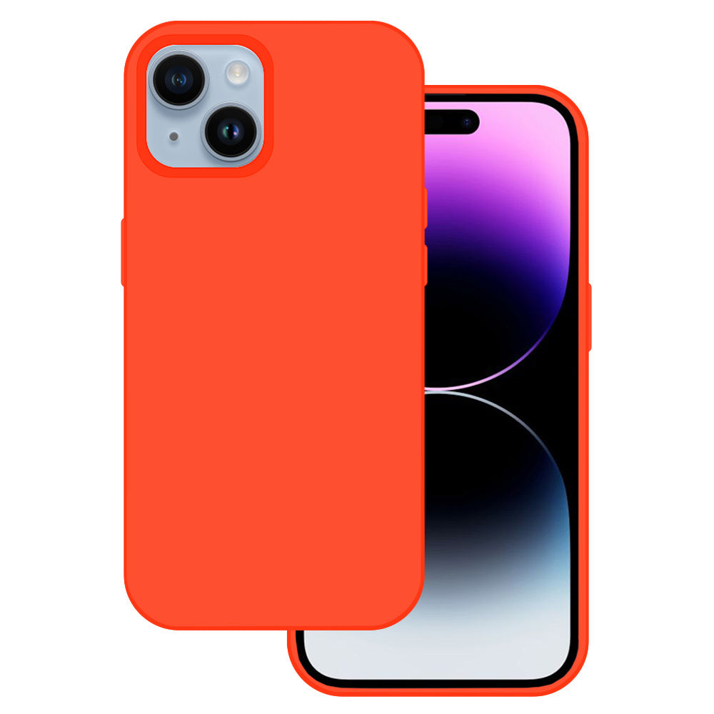 Tel Protect Silicone Premium vāciņš iPhone 15 Plus, oranžs — 1