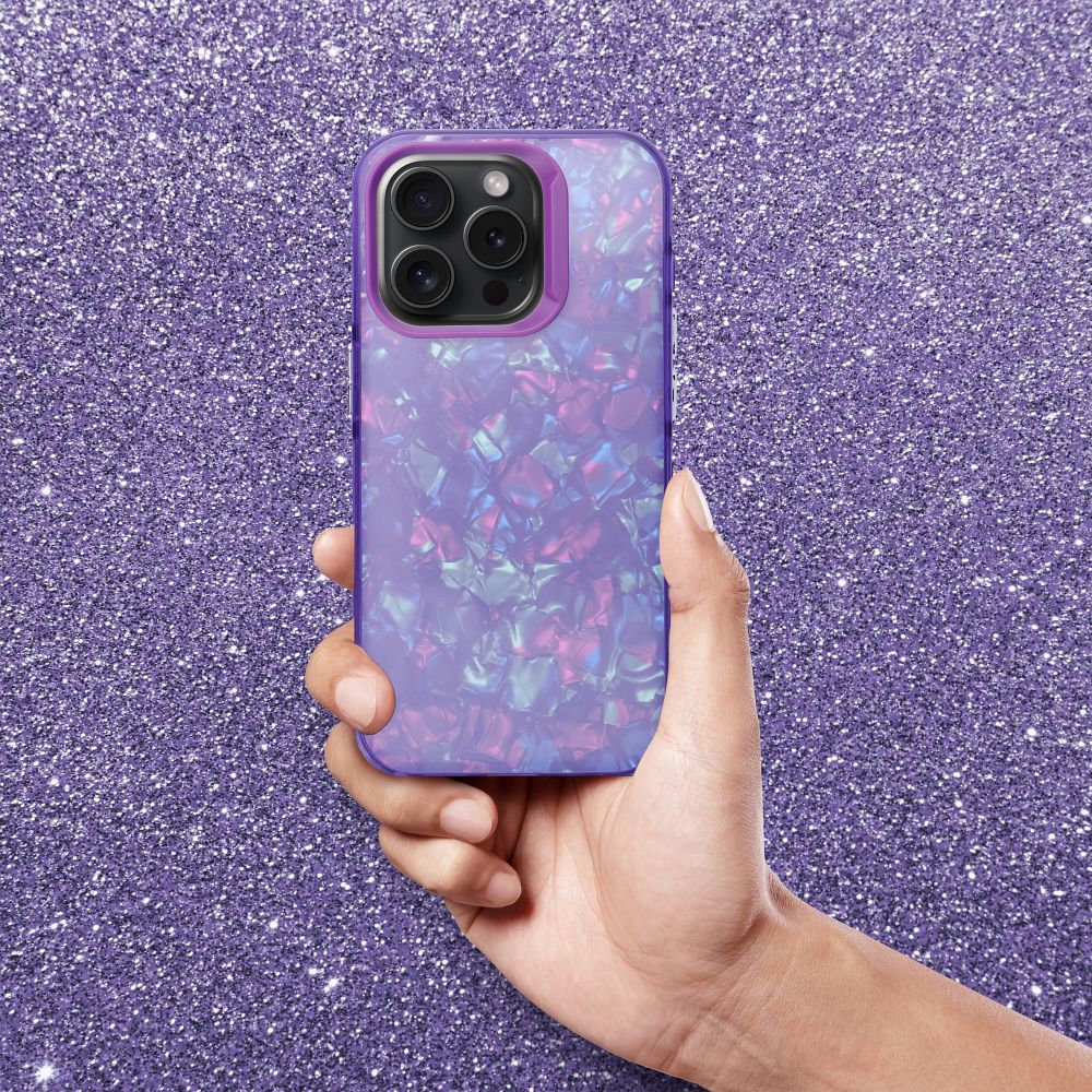 Aizsargvāciņš iPhone 16 PRO MAX – TUTTI FRUTTI, violets — attēls 3