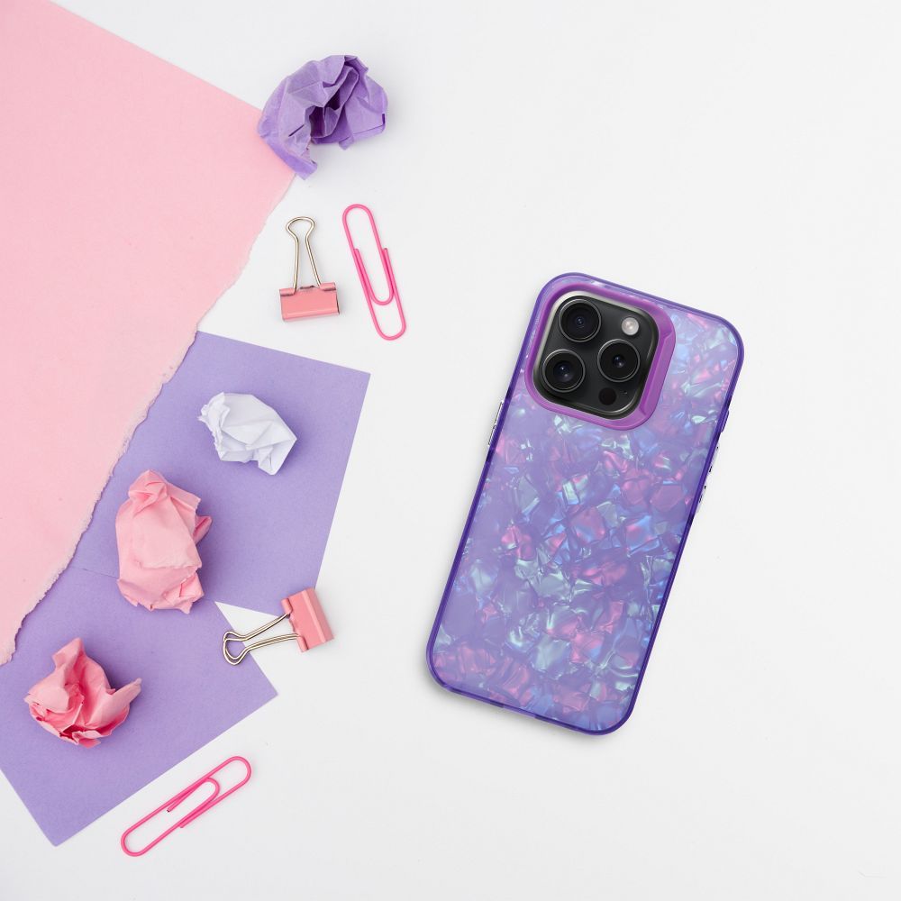 Aizsargvāciņš iPhone 16 – TUTTI FRUTTI, violets — attēls 4