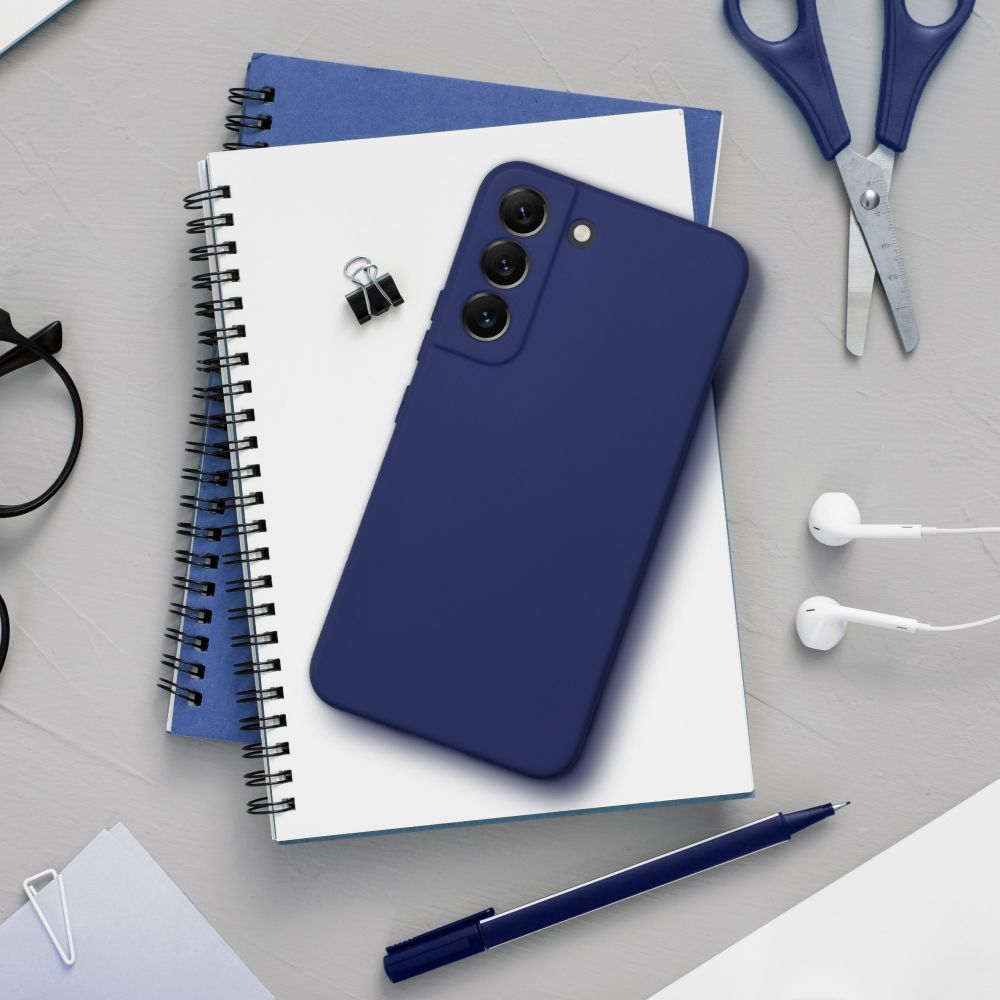 Aizsargvāciņš Samsung A55 5G – SOFT, tumši zils — attēls 2