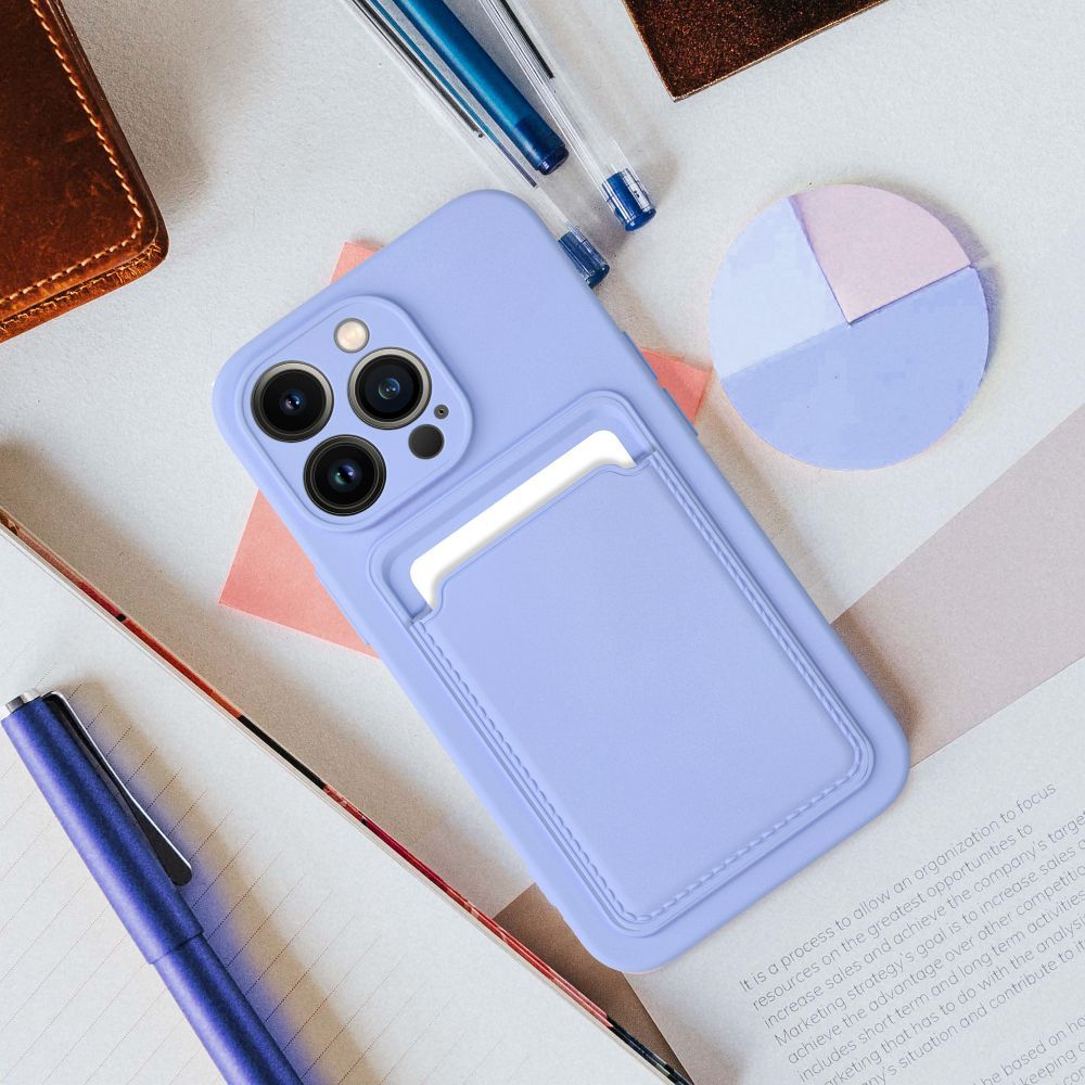 Aizsargvāciņš iPhone 16 Plus – CARD, violets — attēls 4