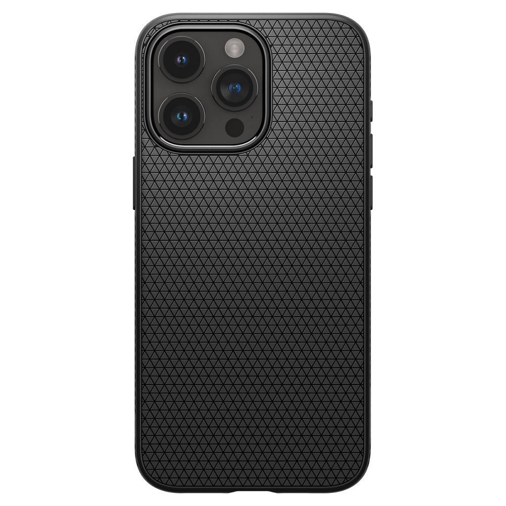Aizsargvāciņš iPhone 15 PRO MAX – SPIGEN Liquid Air, matēti melns — attēls 2