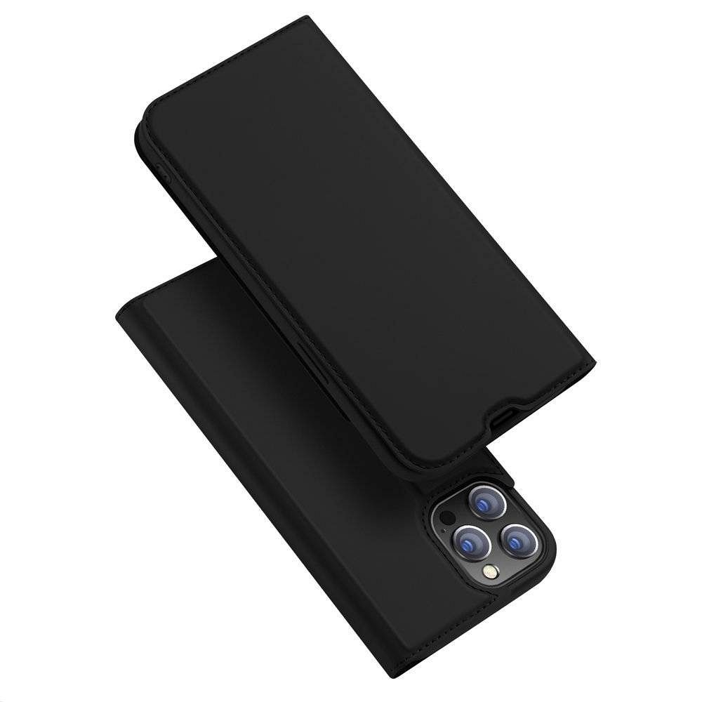 Aizsargvāciņš iPhone 13 Pro – DUX DUCIS wallet SKIN PRO, melns